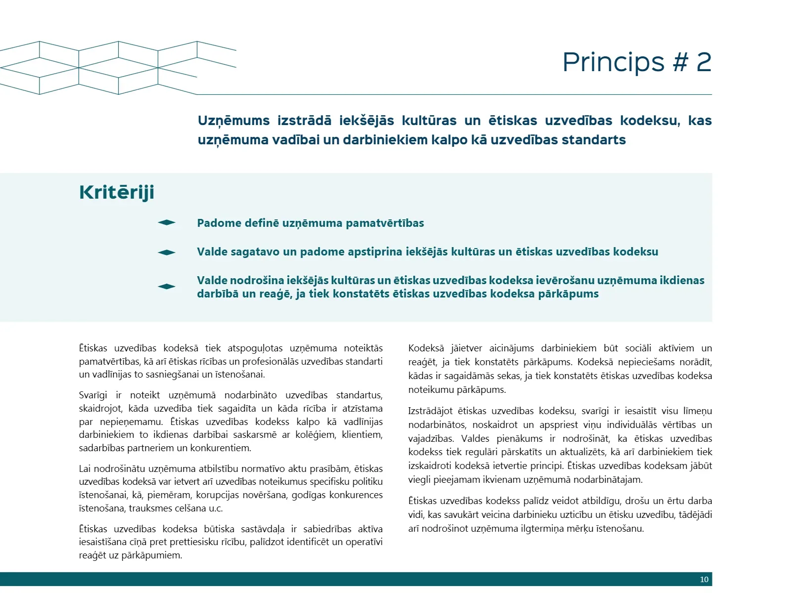 KORPORATĪVĀS PĀRVALDĪBAS KODEKSS