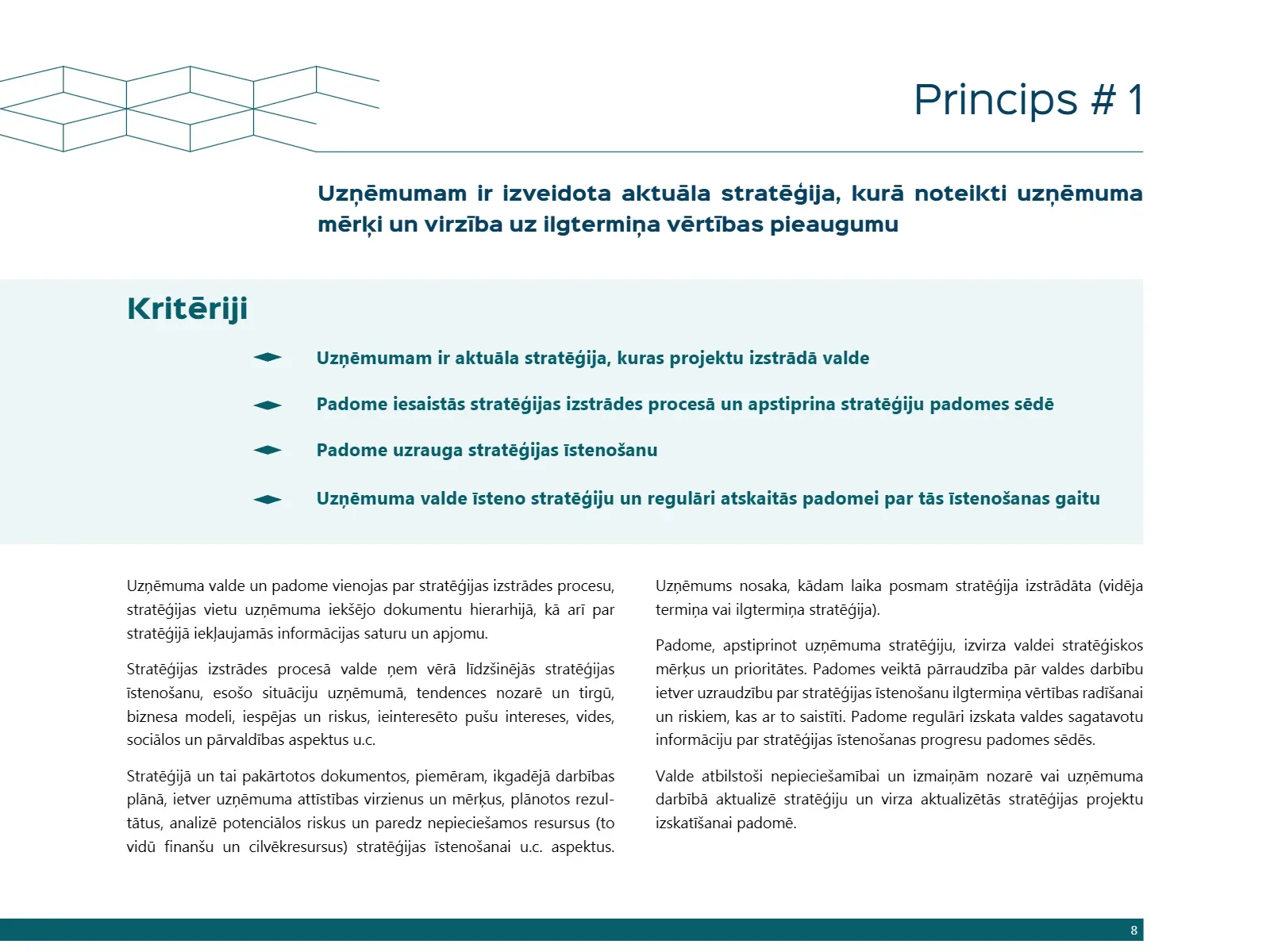 KORPORATĪVĀS PĀRVALDĪBAS KODEKSS